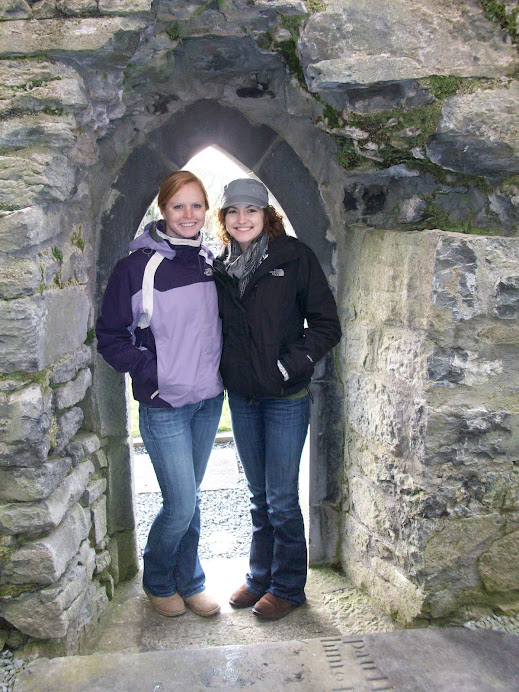 Brooke & I inside abbey arch ways