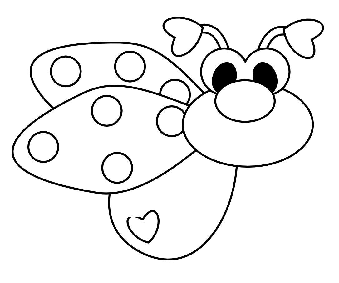 i love you ladybug coloring pages - photo #17