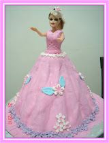 Barbie cake (fondant)