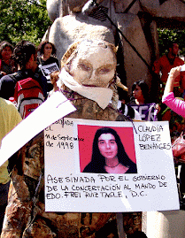 8 DE MARZO DE 2008: LA MEMORIA con Claudia López Benaiges EN CAMINATA FEMINISTA AUTÓNOMA
