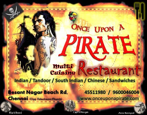 Once Upon A Pirate restaurant besant nagar beach adyar chennai