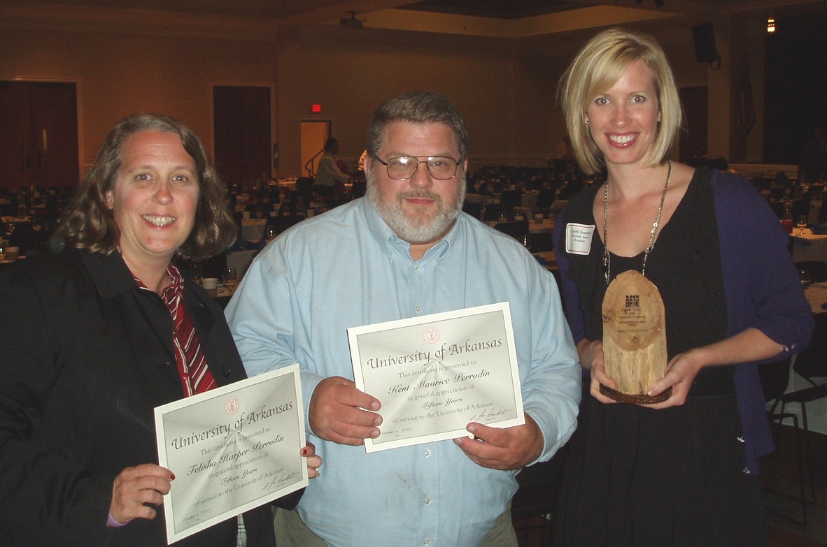 AAUW Fayetteville Arkansas Members Honored at UA Employee Awards Banquet