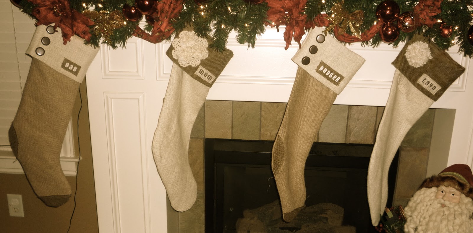 Furniture Fix Burlap Stocking HowTo