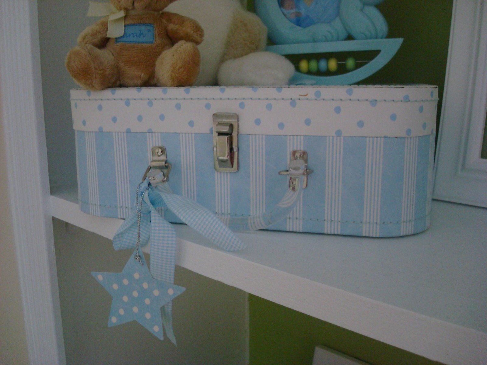 decorative boxes in nursery