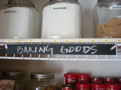 DIY pantry labels