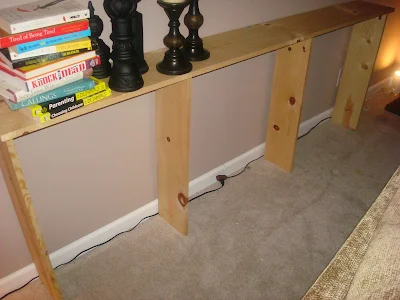 Simple $20 sofa table DIY