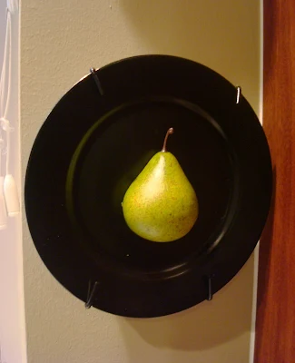 easy pear plate art
