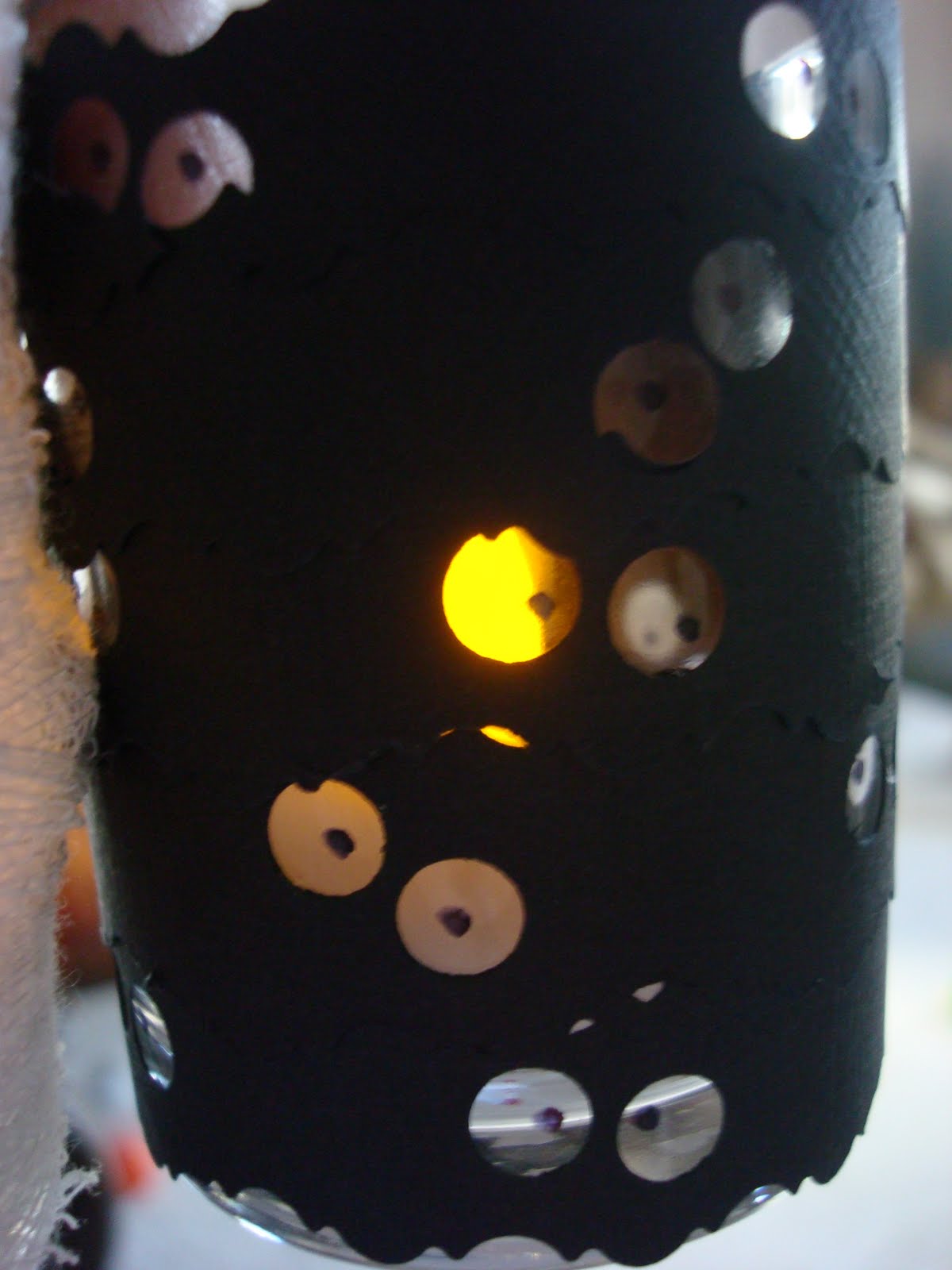 eyeball Halloween crafty candles