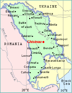 Map of Moldova