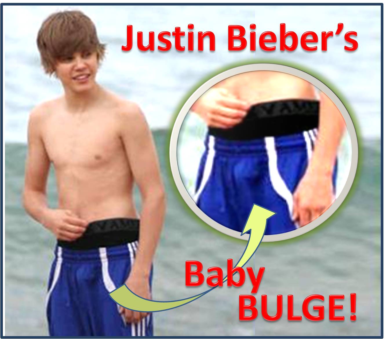 asked about the naked girl: Justin Bieber bulge allegedly