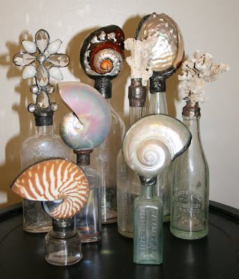 The Zuniga Interiors Collection- Cross Bottles-Shell Bottles-Bejeweled ...