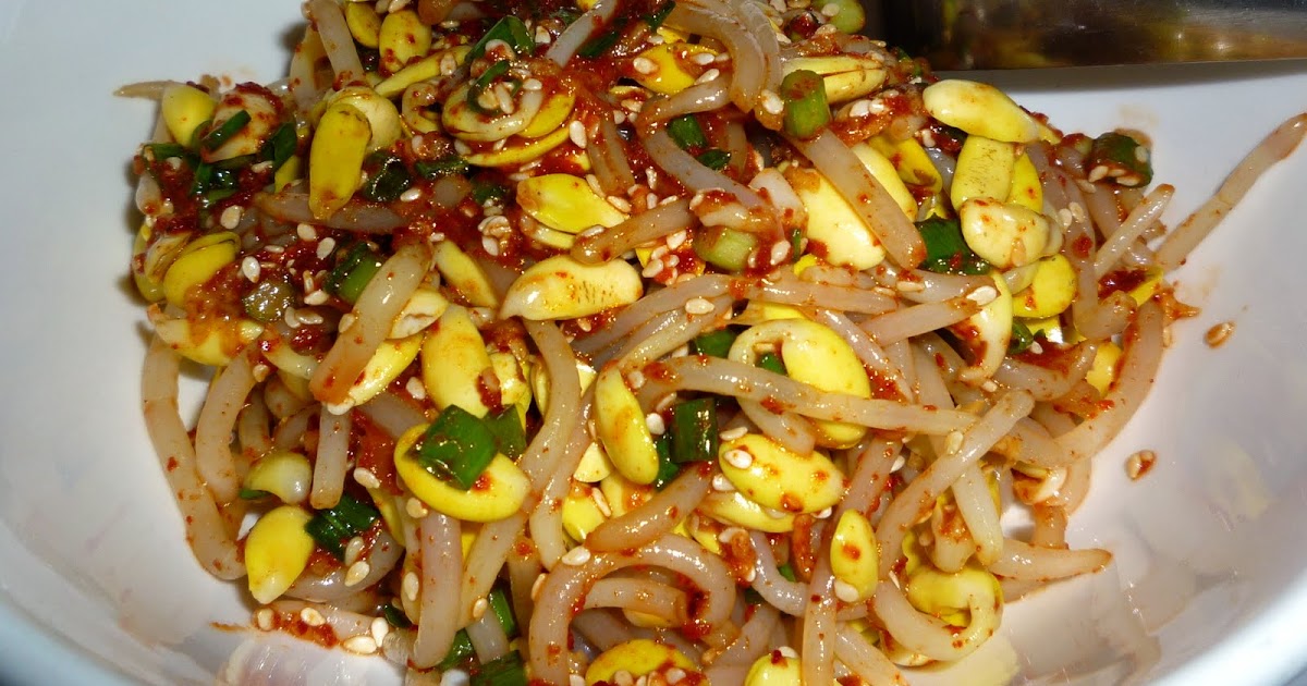 3 hungry tummies: Kongnamool Moochim 콩나물 무침 Spicy Seasoned Soya Bean ...