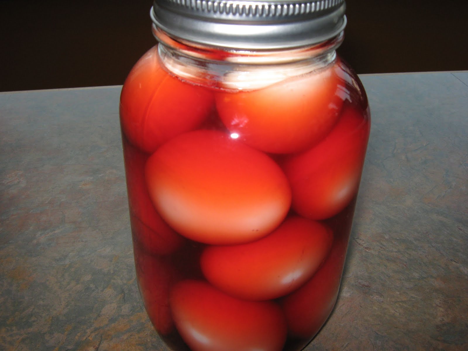 Les douceurs de genny OEUFS AU VINAIGRE DE BETTERAVE