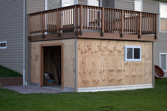 Shedworking: How to build a shed under a deck