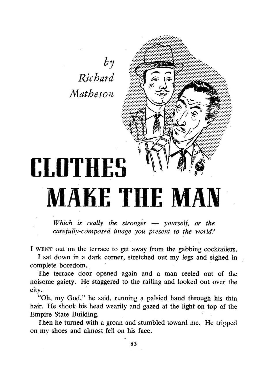 TwoFisted Tales of TrueLife Weird Romance! Clothes Make the Man by