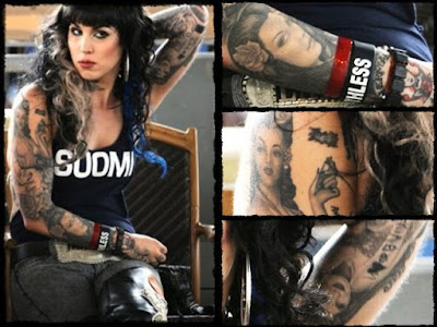 We've all but lost track of how many tats Kat Von D has 