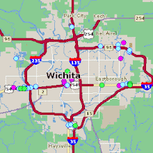 Mapa de Wichita