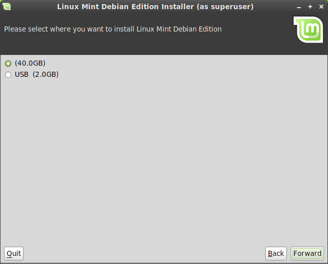 Linux forwarding. LMDE 5.