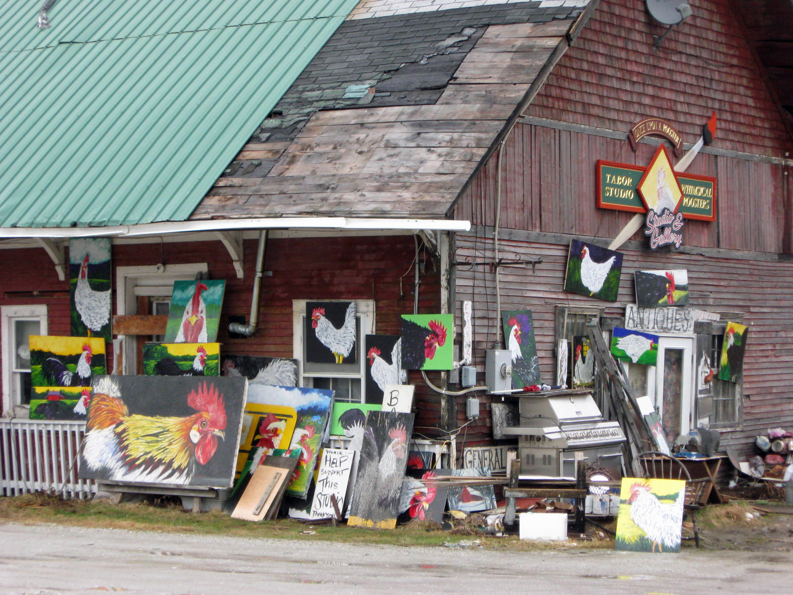 Anna Q's Attic The chicken painting artist of Danby, Vermont