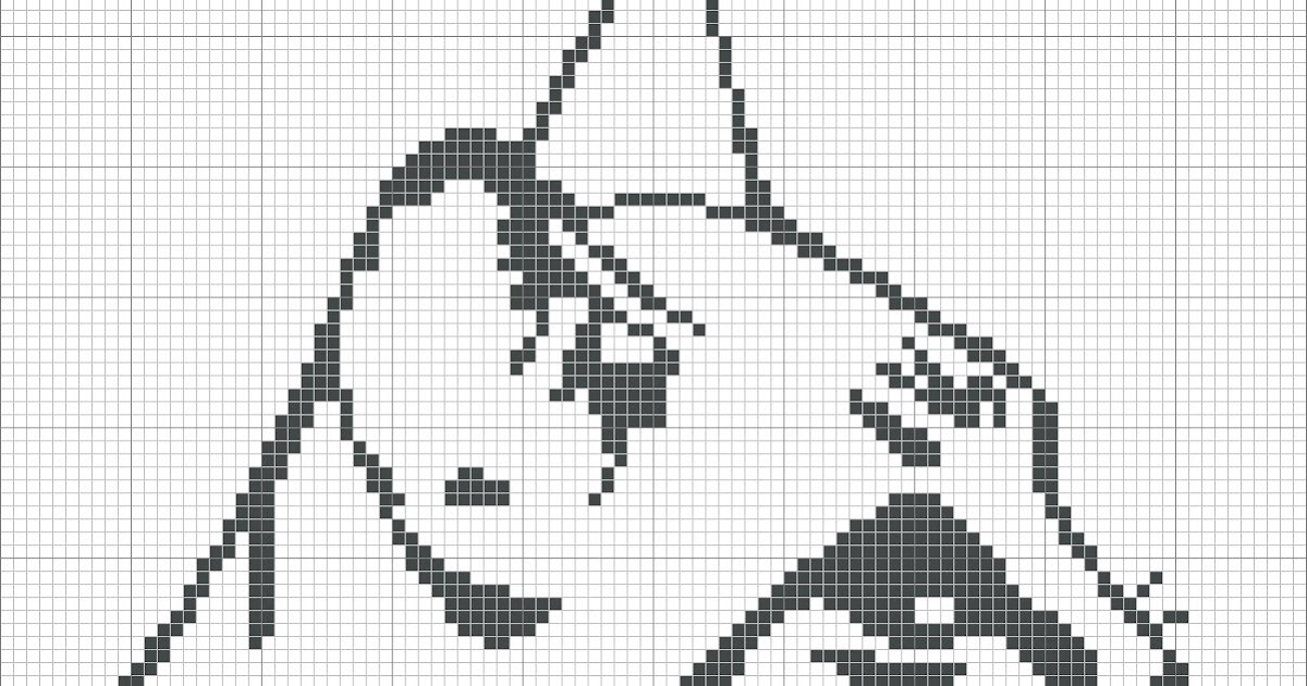 grilles point de croix: grille gratuite tête de chat