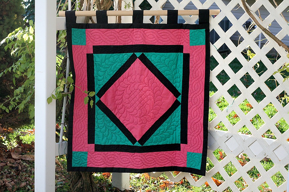 Amish Inspired Quilted Wall Hanging Grateful Prayer Thankful Heart