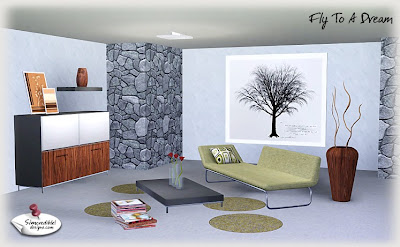 My Sims 3 Blog: Modern Living Room Set at SIMcredible Designs 3