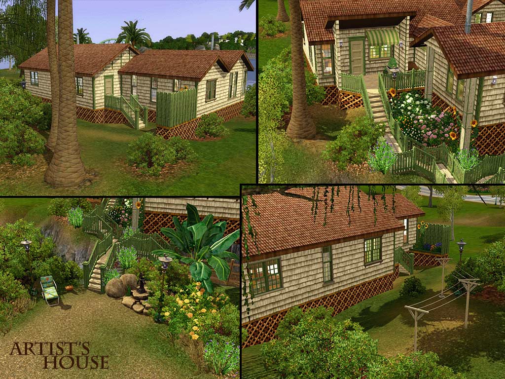 My Sims 3 Blog: Artist's Home by -Shady-