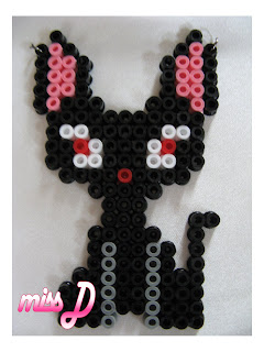 Miss D Creations: Black Cat - Hama Beads Necklaces