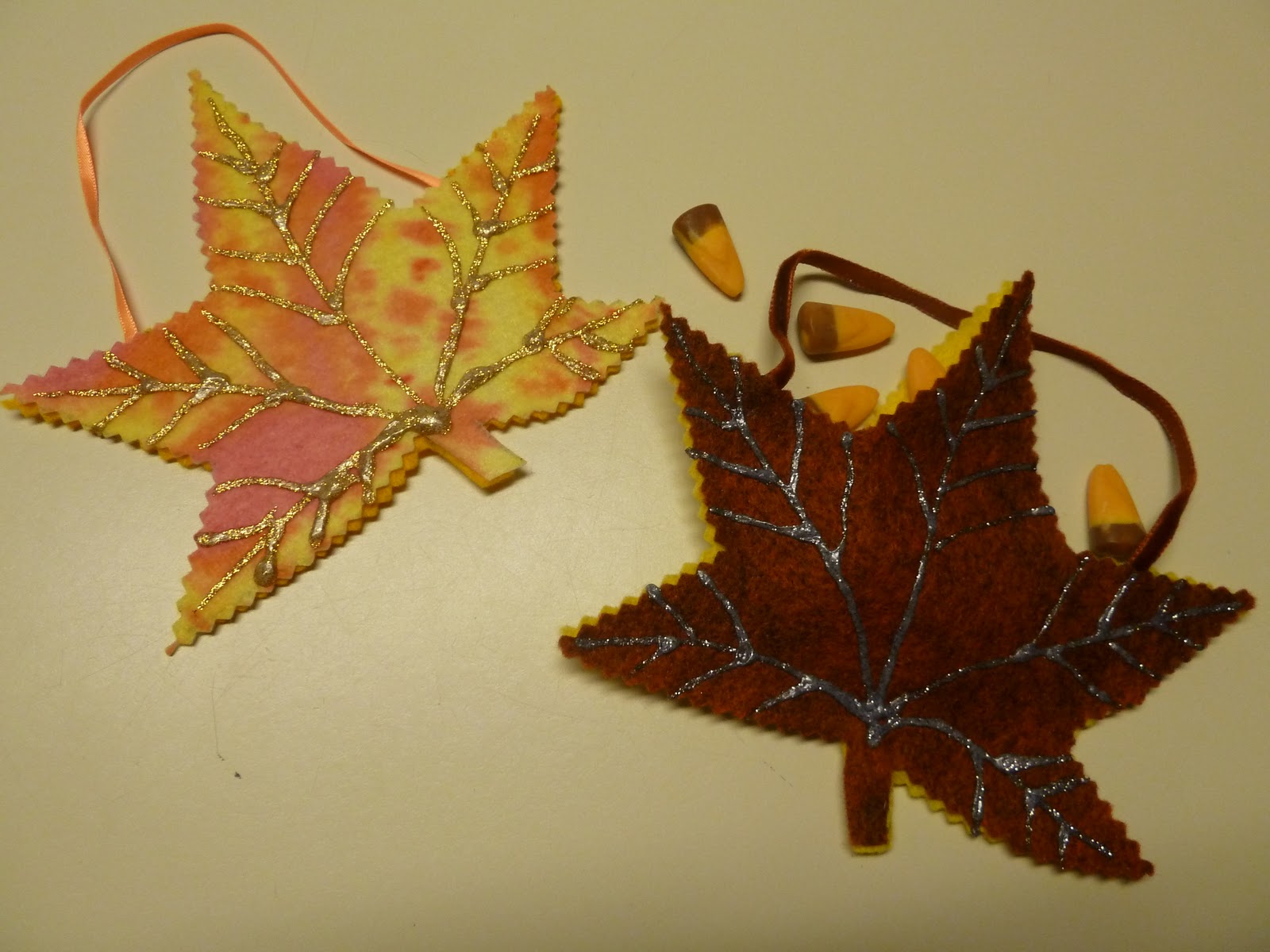 CRYSTAL CLEAR: Easy Kid's Craft, Autumn Leaf Party Favors