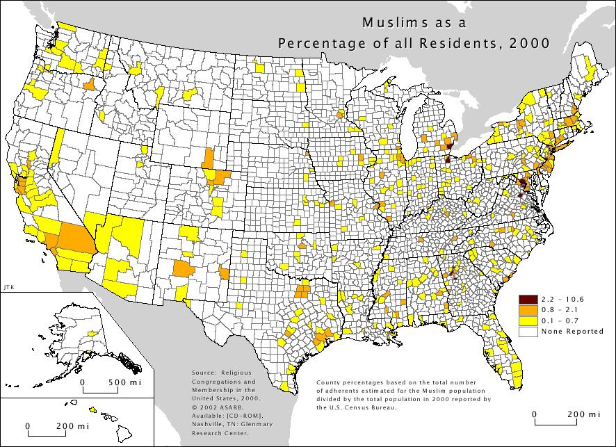 Michael Patrick Leahy Distribution of the Muslim Population of the