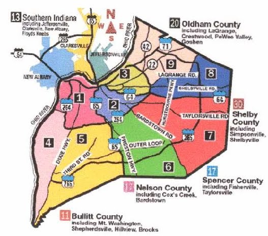 Louisville Real Estate Blog: How is Louisville Divided Up?