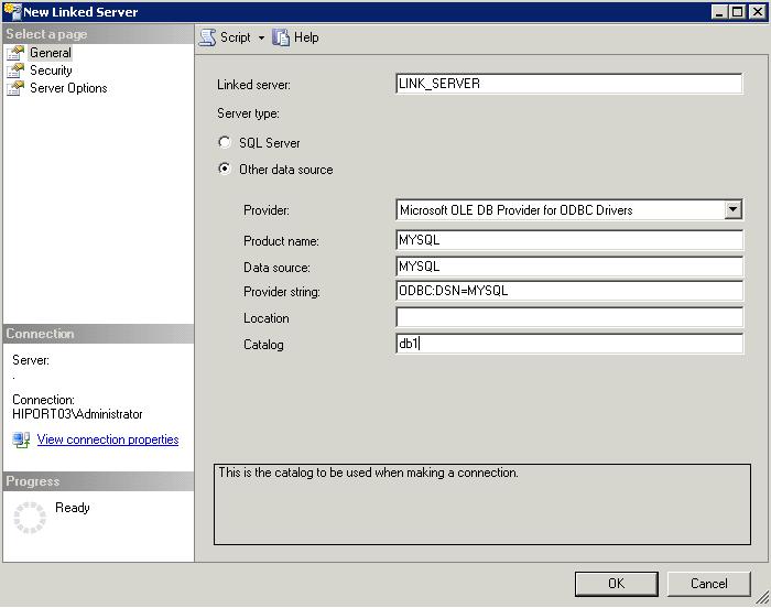 สร้าง Link จาก SQL Server ไป Query Database MySQL #1