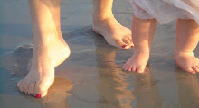 Toes on the beach  -  Grandma & Maddie