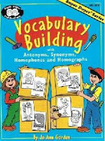 Study Vocabulary building: With antonyms, synonyms, homophones and homographs (Super Duper series workbook)