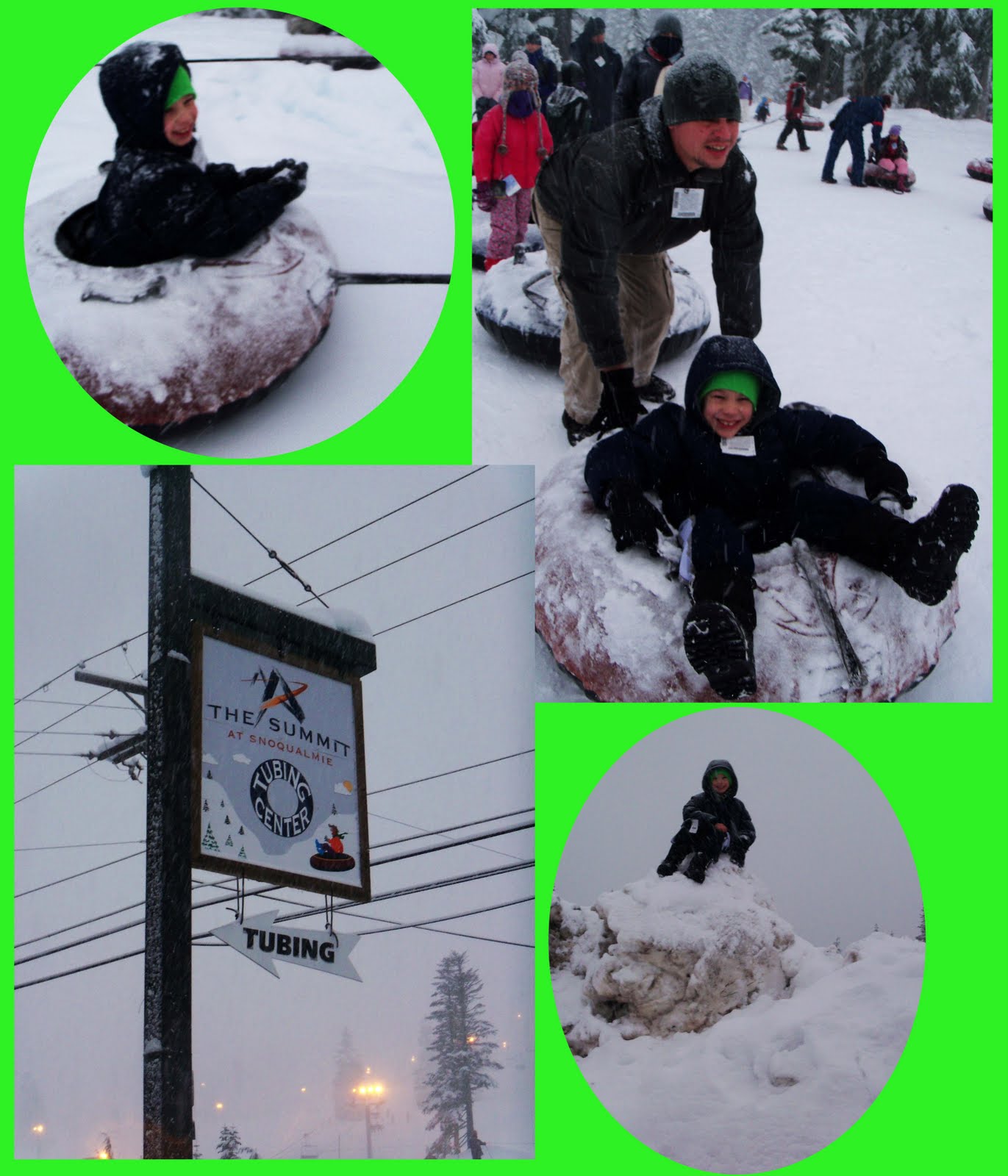 Tubing at Snoqualmie Summit