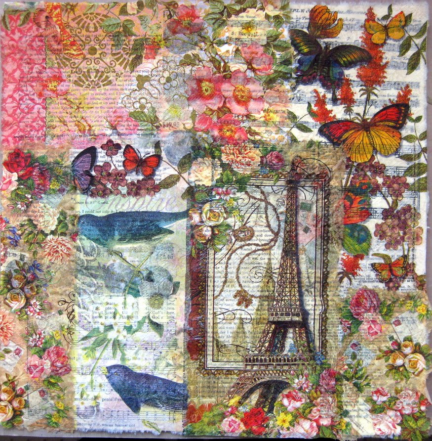 Scraps of my Life Paper Napkins Collage