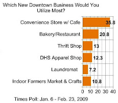 TIMES POLL: Which New Business Would You Most Like To See On Main Street?