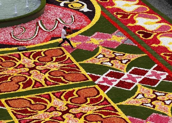 The largest carpet made of flowers in the world! ~ sciences-howitsmade