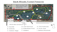 Back Woods Forest Preserve Trail Map