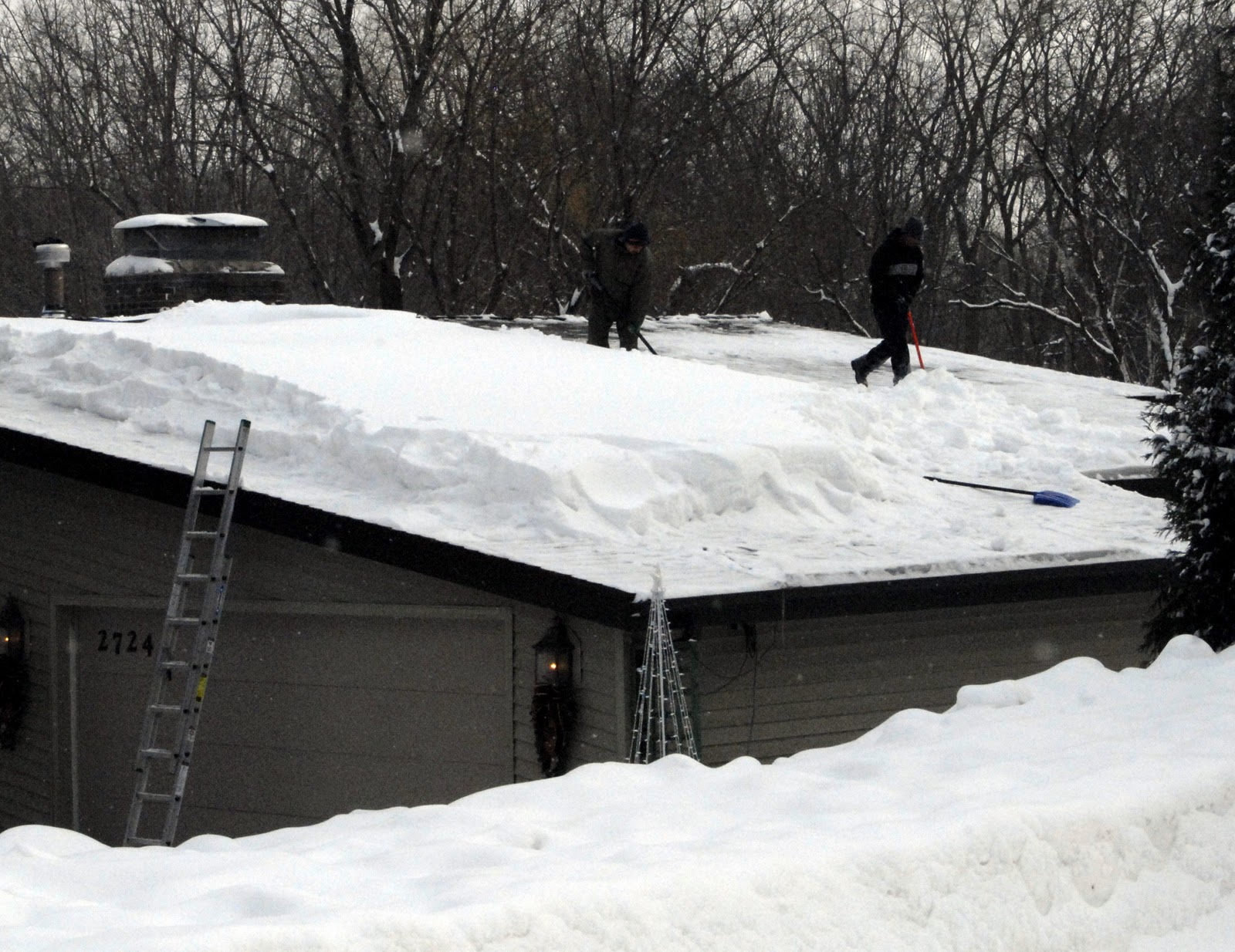 Savoring Servant "Fun" roof shoveling