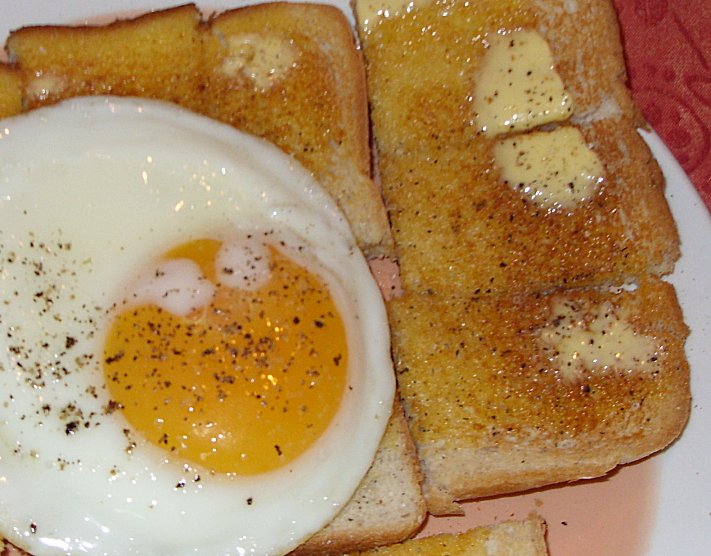 Jenny Eatwell's Rhubarb & Ginger Breakfast Fried Egg on Toast