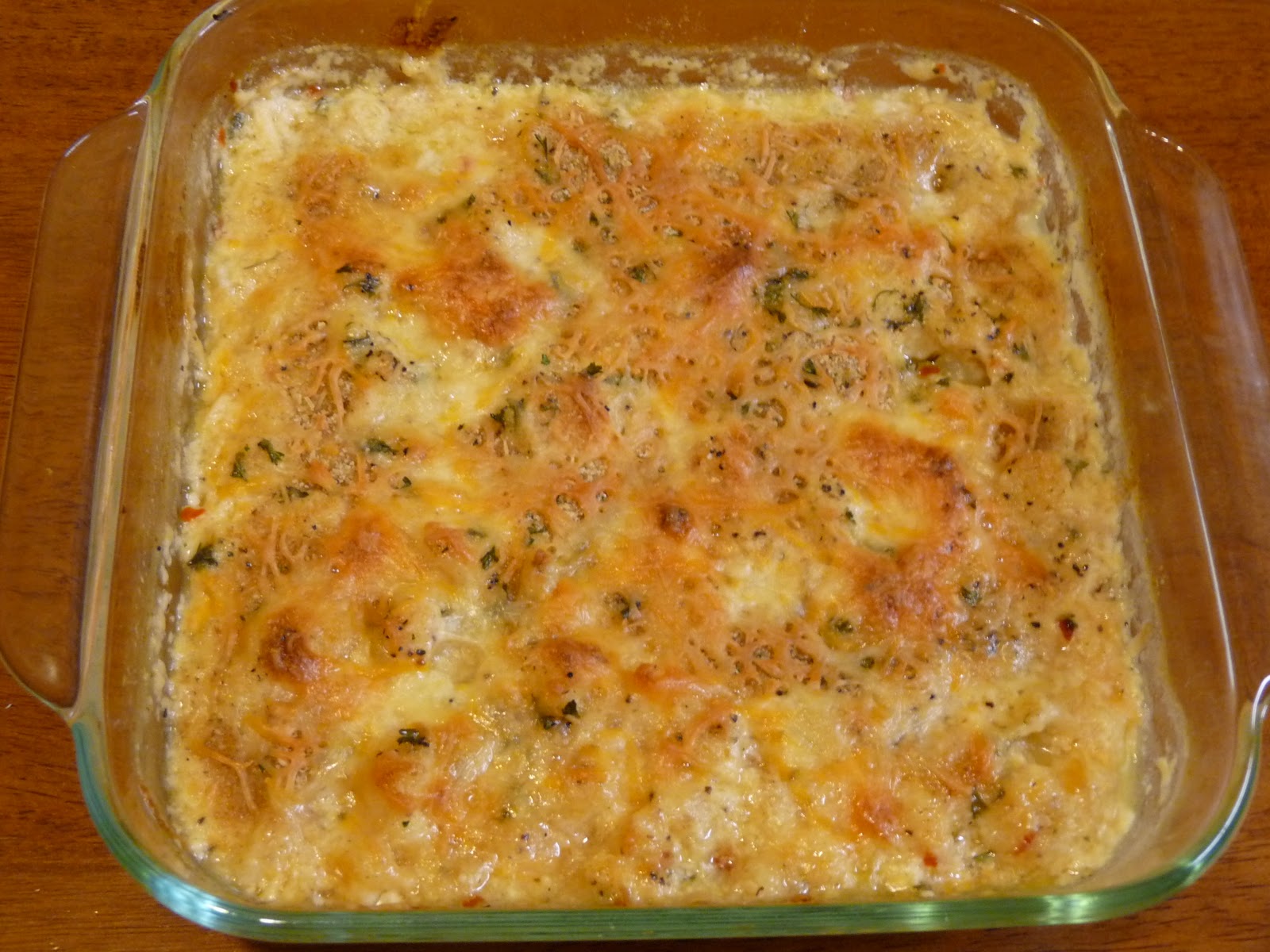 Pasta and Paratha Cauliflower Au Gratin