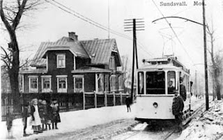 Spårvagn & Tåg i Sundsvall 1900 talets början