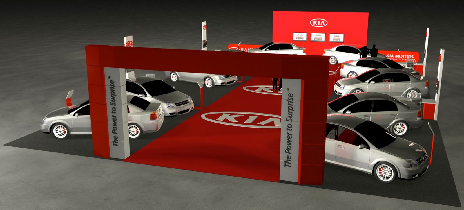 speakers DESIGNQUITO Stand KIA modificado