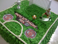 Football field Birthday Cake