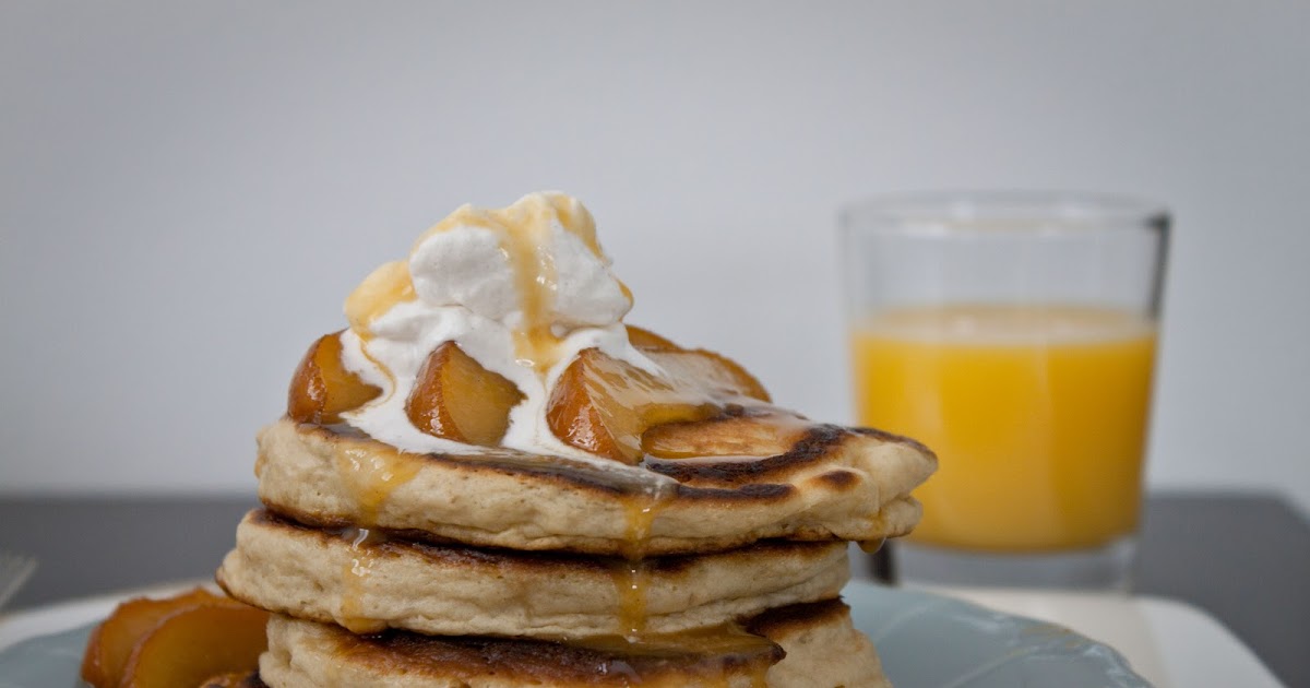Annabella's Kitchen: Pear Pancakes with Sauteed Pears and Orange Caramel