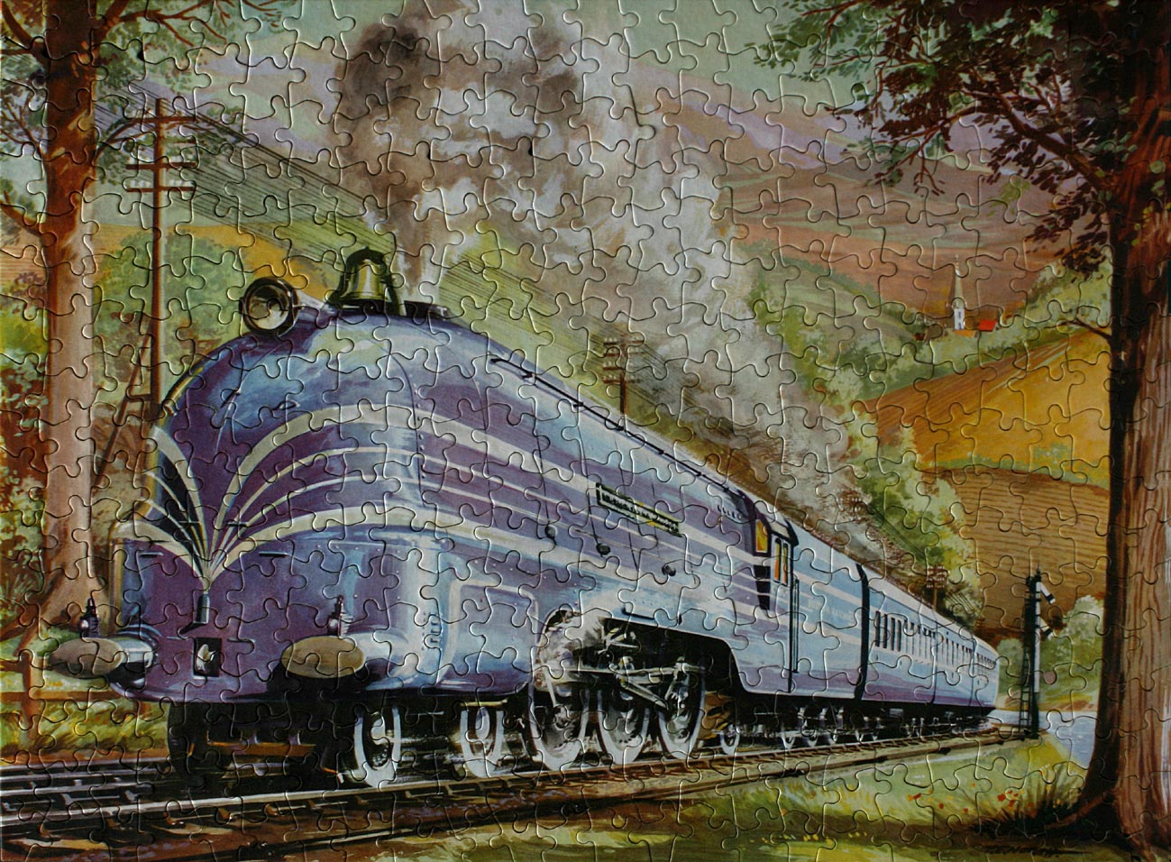 STEAM TRAINS AND JIGSAW PUZZLES 'Coronation Scot'