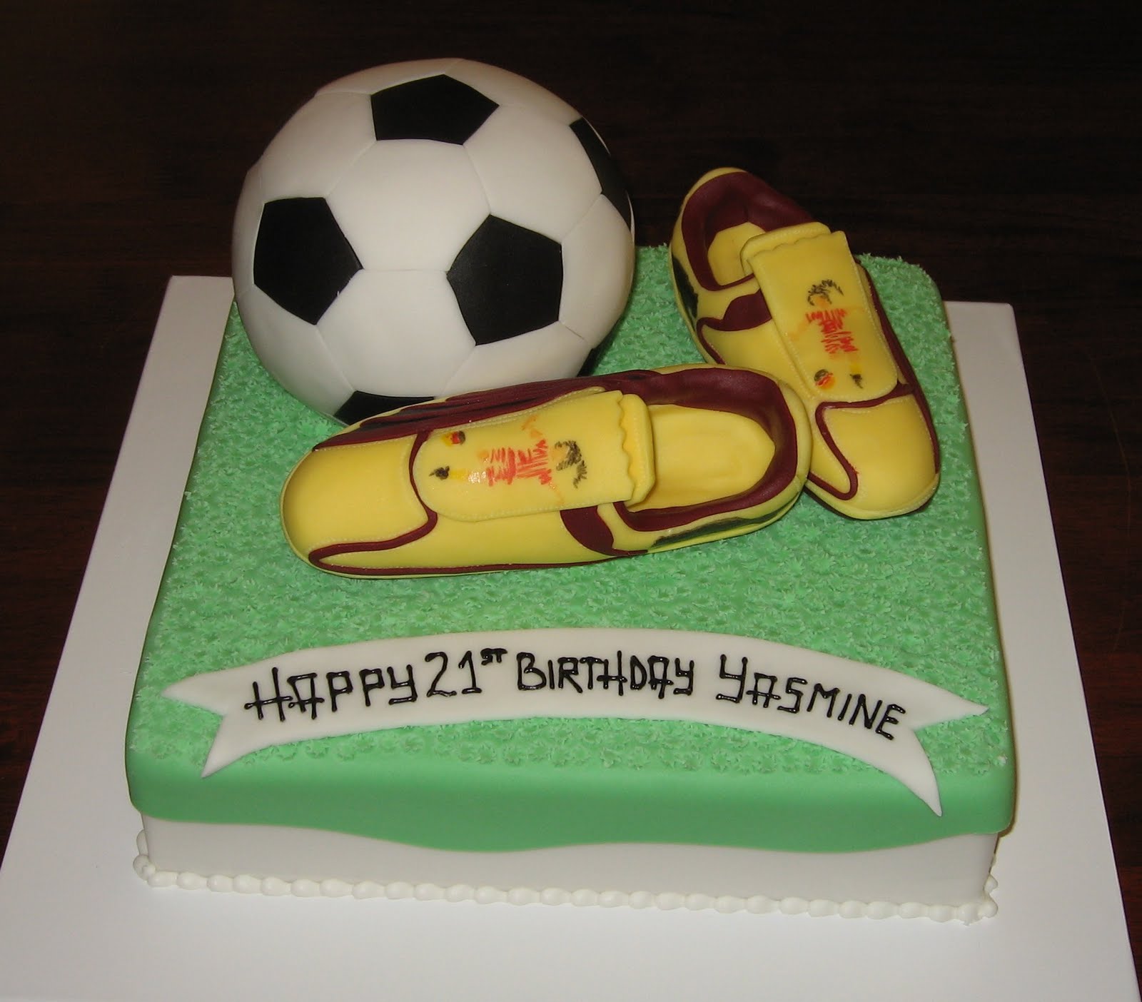 Let Them Eat Cake Ladies Football Boots & Ball