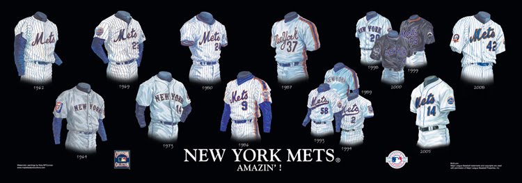 Heritage Uniforms and Jerseys and Stadiums - NFL, MLB, NHL, NBA, NCAA, US  Colleges: New York Mets - Home Stadiums