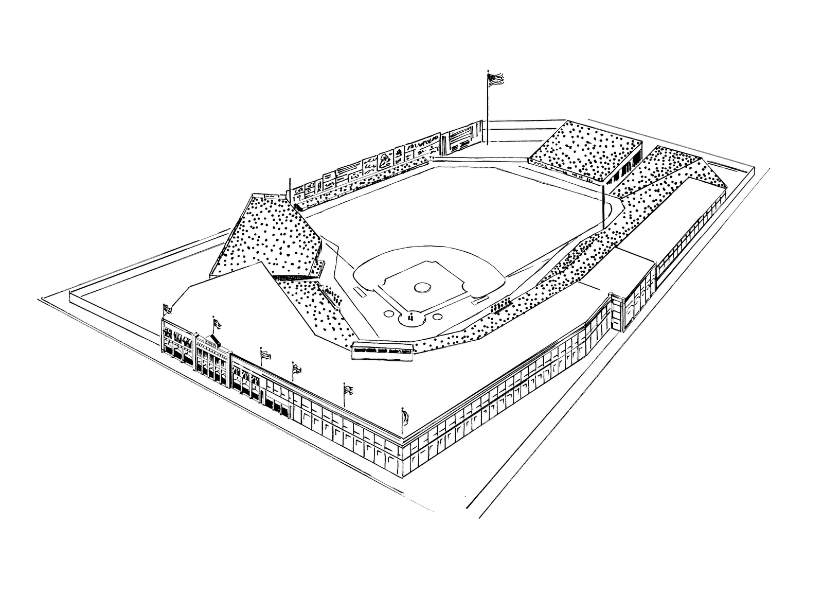 uc baseball stadium coloring pages - photo #9